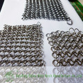 chain mail cast iron pan scrubber/chainmail scrubber made in china